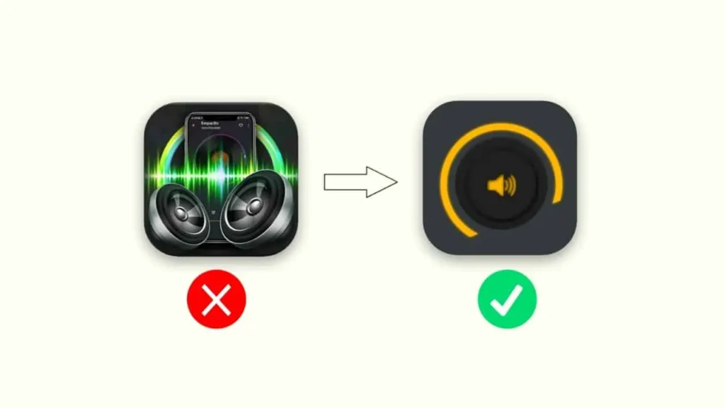Instead of this Volume Booster – Loud Speaker & Sound Booster app, use this Raise high volume – Booster app